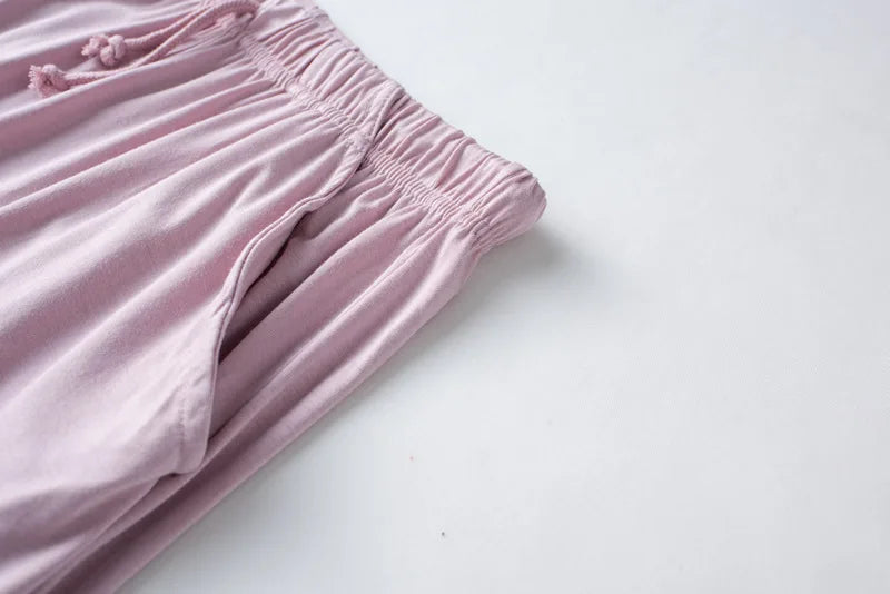 Spring/Summer Ladies Pajamas Sling + Shorts Modal With Chest Pad Solid Color Homewear Set pajamas sleepwear lingerie