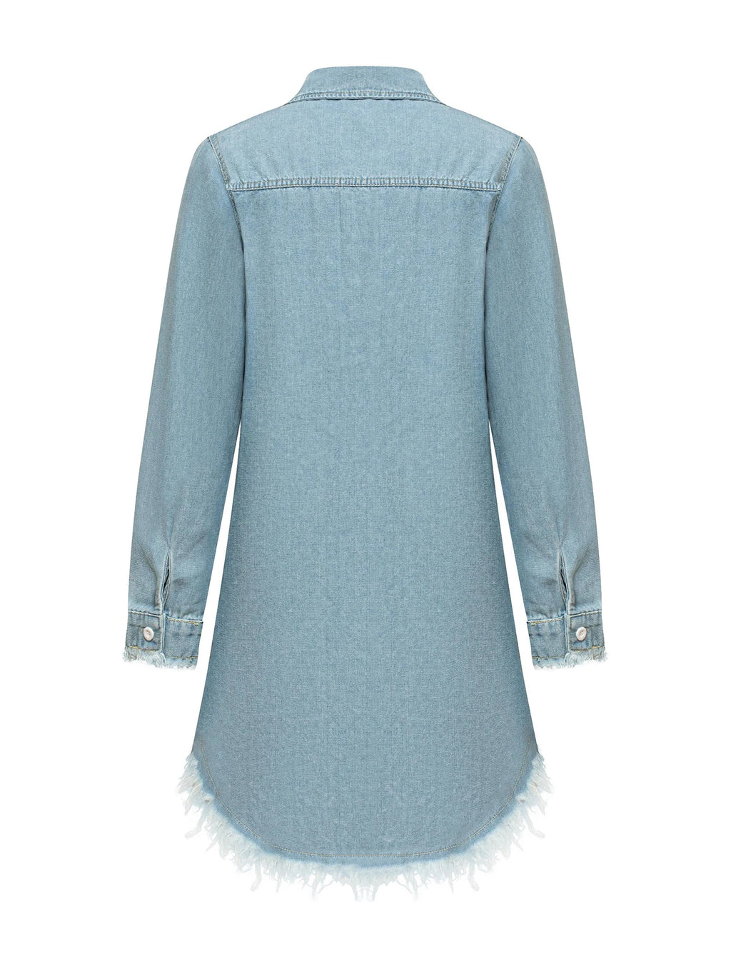 Women's Vintage Midi Dress Long Sleeve Casual Loose Denim Natural Waistline Breathable Washable Opt for Autumn's