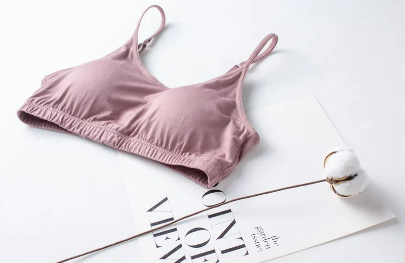 Spring/Summer Ladies Pajamas Sling + Shorts Modal With Chest Pad Solid Color Homewear Set pajamas sleepwear lingerie