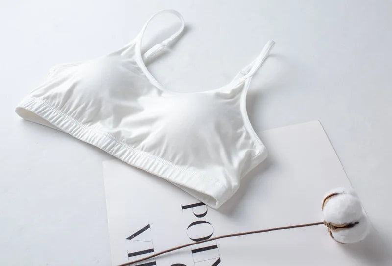 Spring/Summer Ladies Pajamas Sling + Shorts Modal With Chest Pad Solid Color Homewear Set pajamas sleepwear lingerie