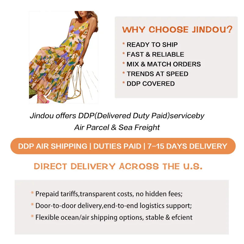 Fashionable Casual Halter-Neck Sexy V-Neck Printed Long Dress