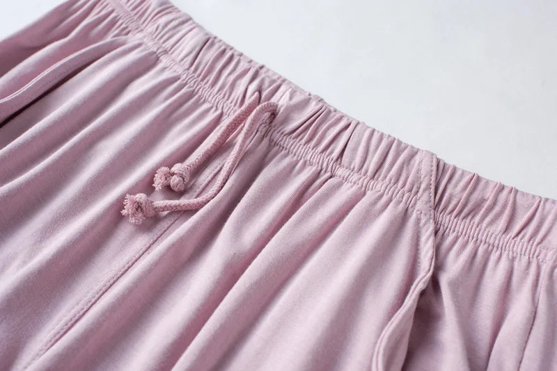 Spring/Summer Ladies Pajamas Sling + Shorts Modal With Chest Pad Solid Color Homewear Set pajamas sleepwear lingerie