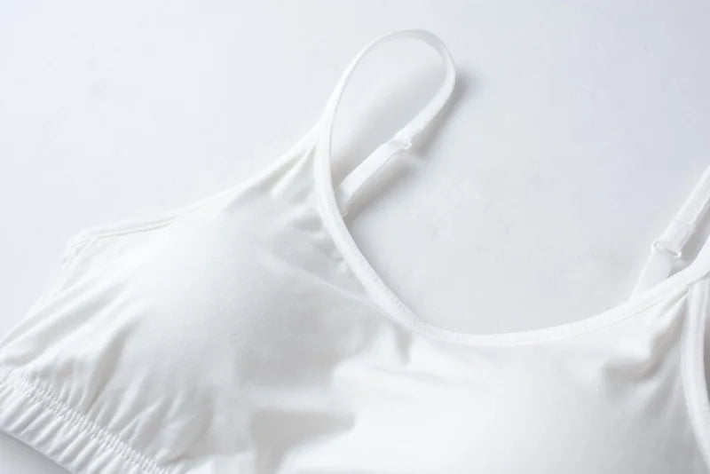 Spring/Summer Ladies Pajamas Sling + Shorts Modal With Chest Pad Solid Color Homewear Set pajamas sleepwear lingerie