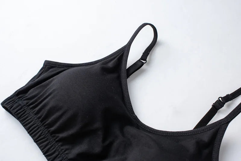 Spring/Summer Ladies Pajamas Sling + Shorts Modal With Chest Pad Solid Color Homewear Set pajamas sleepwear lingerie